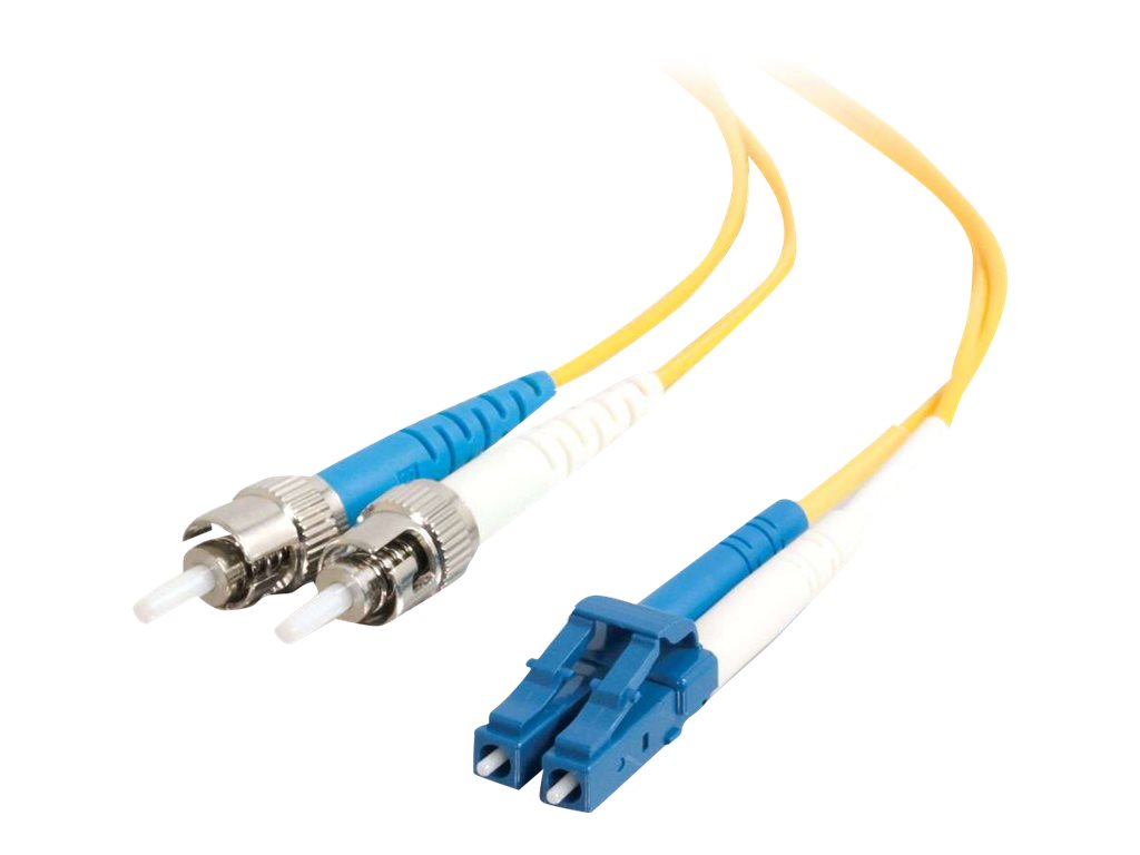 C2G LC-ST 9/125 OS1 Duplex Singlemode PVC Fiber Optic Cable (LSZH) - patch kabel - 3 m - 3 m - žlutá