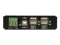 Startech Rackmount USB 2.0 Hub - 4 Port Rugged Industrial USB 2.0 Hub - hub - 4 ports