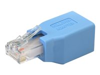 StarTech.com Cisco Console Rollover Adapter for RJ45 Ethernet Cable - Network adapter cable - RJ-45 (M) to RJ-45 (F) - blue -