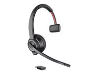 Poly Savi 8210 Office - Savi 8200 series - headset - on-ear - DECT / Bluetooth - wireless - black - Zoom Certified