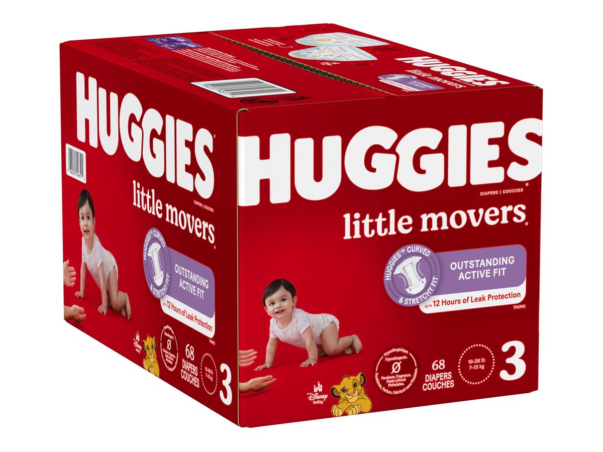 Huggies Little Movers Slip-On Diaper Pants, MC Pack, Sizes: 4-6