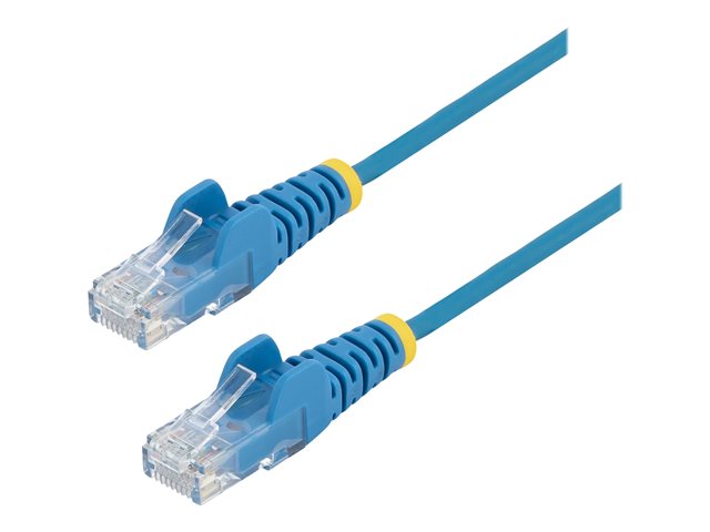 Image of StarTech.com 50cm Slim LSZH CAT6 Ethernet Cable, 10 Gigabit Snagless RJ45 100W PoE Patch Cord, CAT 6 10GbE UTP Network Cable w/Strain Relief, Blue, Fluke Tested/ETL, Low Smoke Zero Halogen - Category 6 - 28AWG (N6PAT50CMBLS) - patch cable - 50 cm - blue