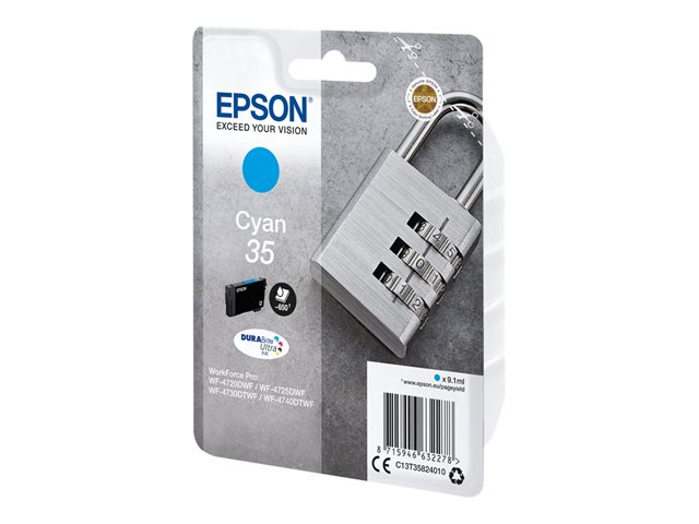 Epson 35 - cyan - original - ink cartridge