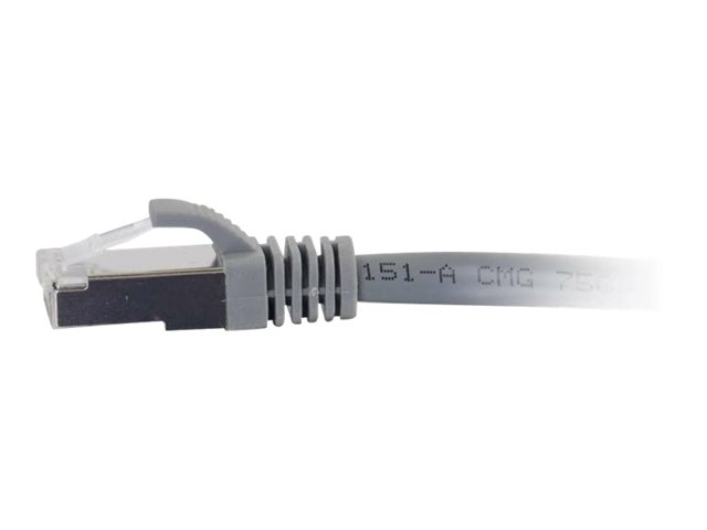 C2G Cat6a Booted Shielded (STP) Network Patch Cable - patch kabel - 0.5 m - šedá – foto 6