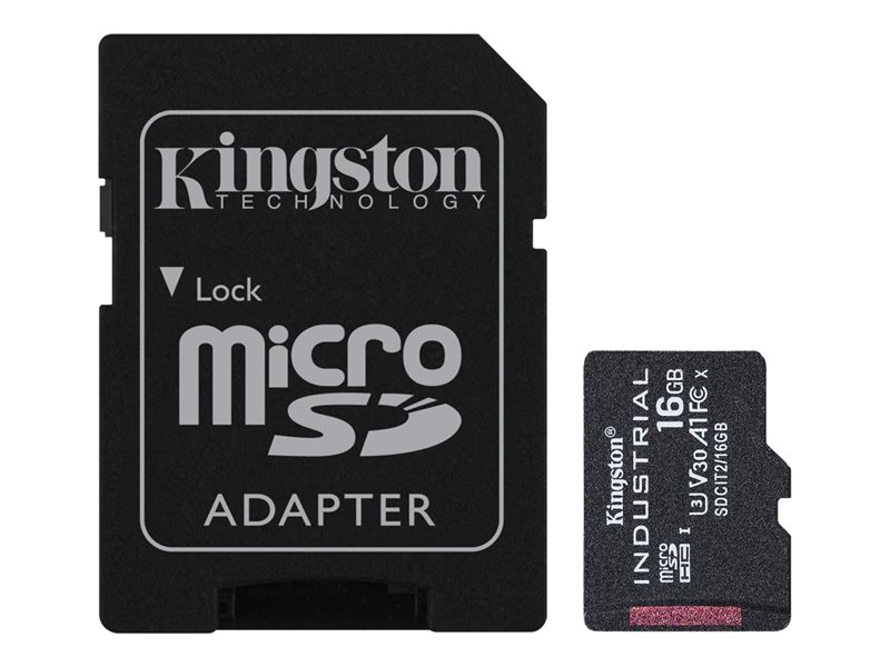 microSD16GB 45/90 Industrial+Ad SDHC KIN