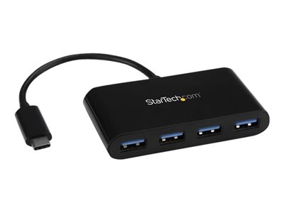 StarTech.com 4-Port USB-C Hub - Portable USB-C to 4x USB-A Hub - Bus-Powered USB 3.1 Gen 1 Type-C Hub - USB 3.0 Port Ex…