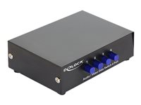 DeLock  Audio / Video 4 port manual bidirectional Video-/audioswitch Komponent video/audio