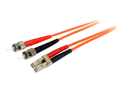 StarTech.com 3m Fiber Optic Cable - Multimode Duplex 62.5/125 - LSZH - OM1 - LC to ST Cat6 Patch Cable (FIBLCST3) - pat…