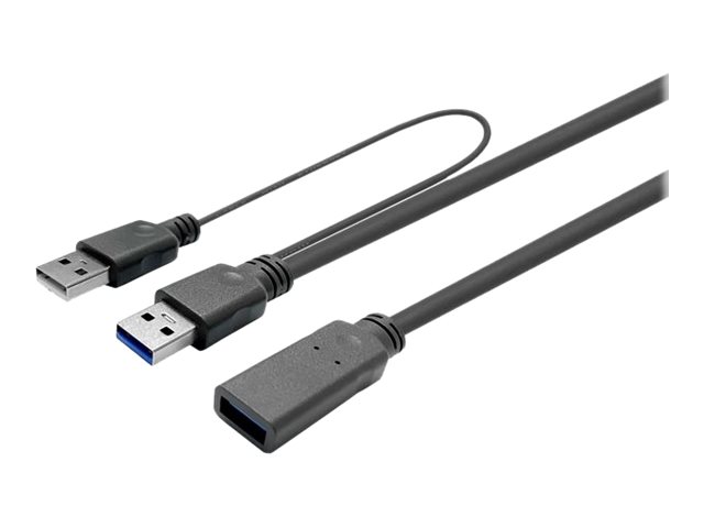 VivoLink Pro USB 2.0 / USB 3.0 / USB 3.2 Gen 1 USB forlængerkabel 15m Sort