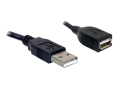 DELOCK Kabel USB 2.0 Verl. A/A 15cm S/B - 82457