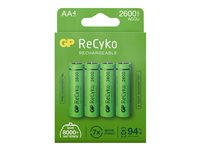 GP ReCyko AA type Batterier til generelt brug (genopladelige) 2600mAh