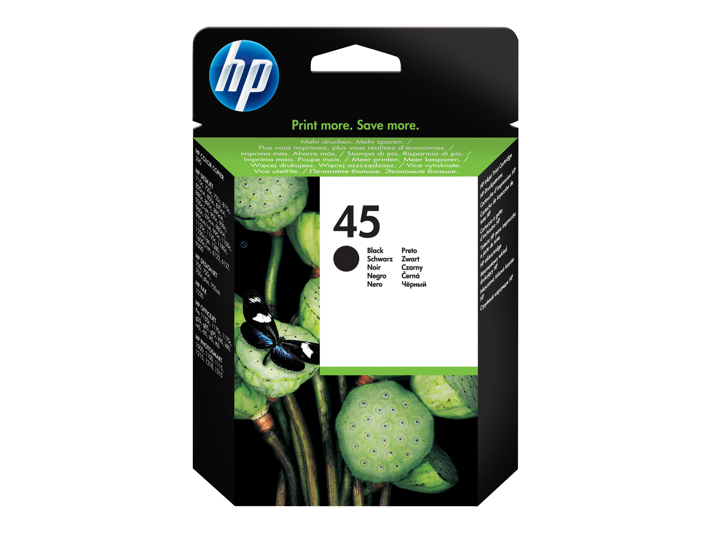 Hp 45 Large Large Black Original Ink Cartridge Hp 45 Large Large Black Original Ink Cartridge