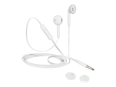 iStore Classic Fit Earphones with mic ear-bud wired 3.5 mm jack white