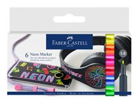 Faber-Castell Neon Fiberspidspen Assorteret