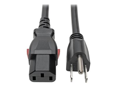 Eaton Tripp Lite Series Computer Power Cord, NEMA 5-15P to Locking C13