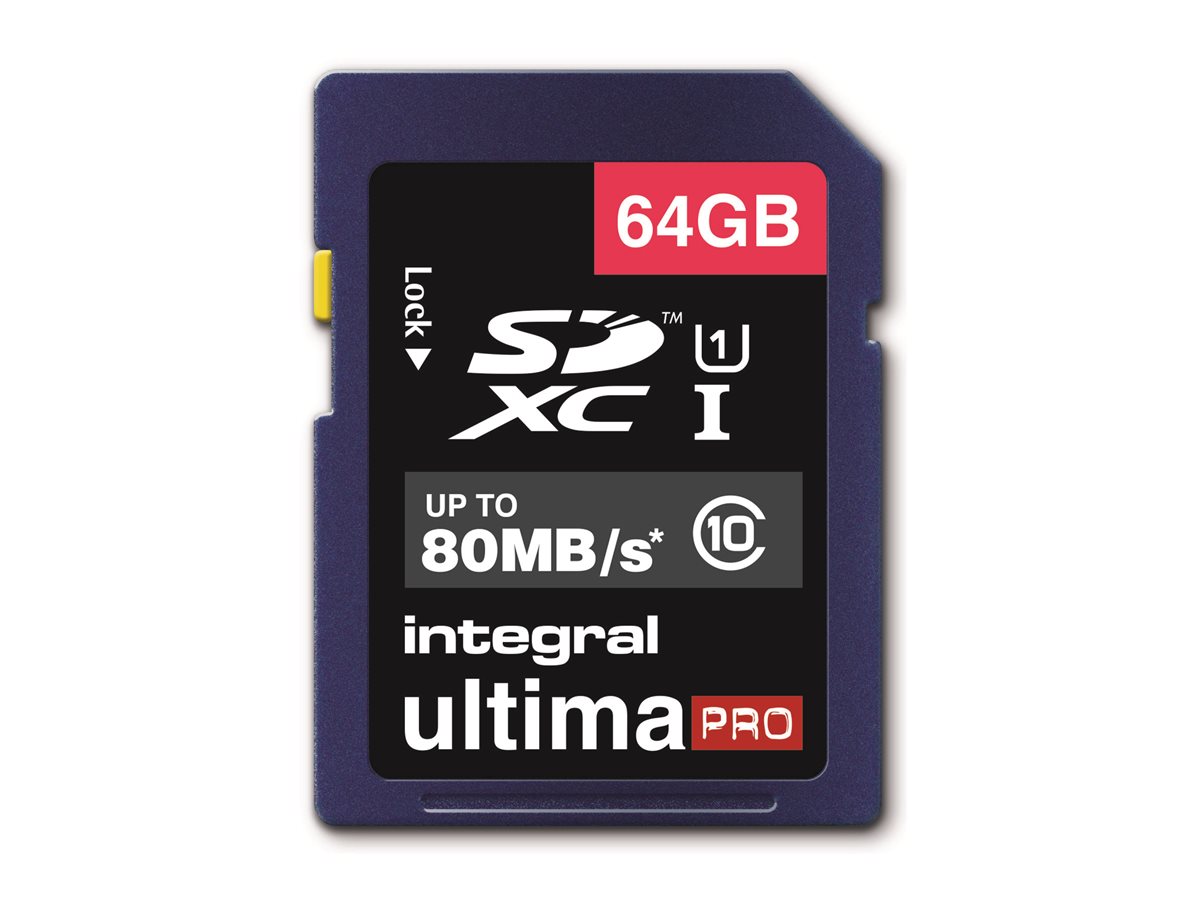 Integral Ultimapro Flash Memory Card 64 Gb Sdxc Uhs I Integral Ultimapro Flash Memory Card 64 Gb Sdxc Uhs I