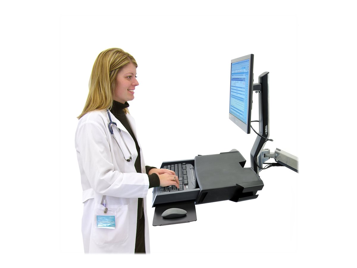 Ergotron StyleView montážní sada - pro LCD displej / klávesnice / myš / skener čárových kódů - leštěný hliník – foto 4