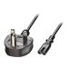 power cable - BS 1363 to power IEC 60320 C7 - 3 m