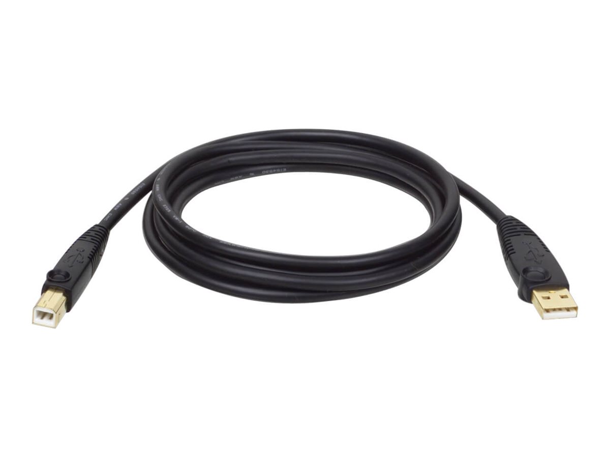 Tripp Lite 10ft USB 2.0 Hi-Speed A/B Device Cable Shielded M/M 10'