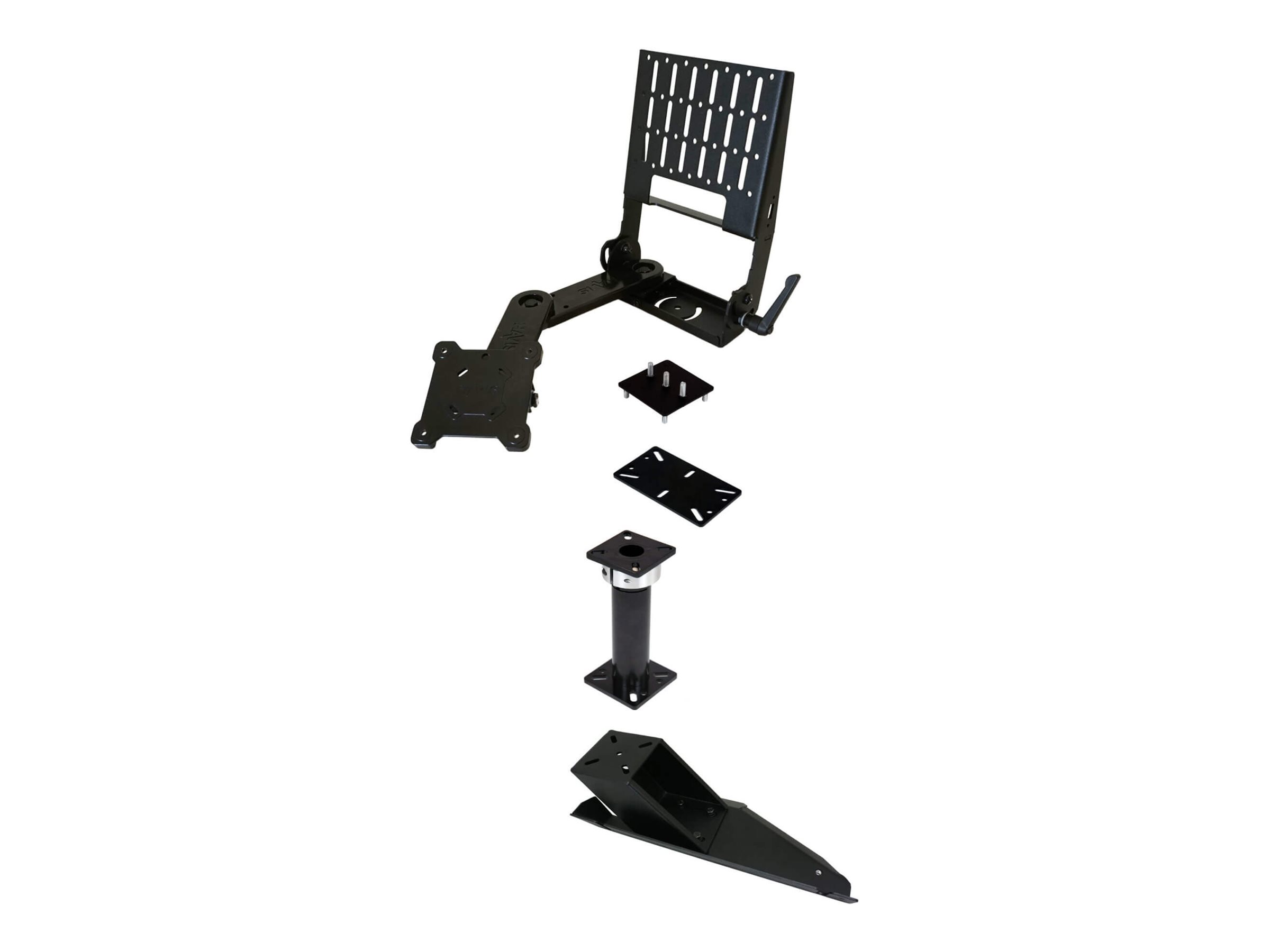 Havis Standard - Mounting kit (telescopic pole, top offset platform, heavy duty pole without height adjust handle, swivel arm, monitor mount)