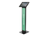 Compulocks iPad Pro M4 13" (2024), Apex Enclosure Brandable Floor Stand mounting kit - for tablet - brandable - black