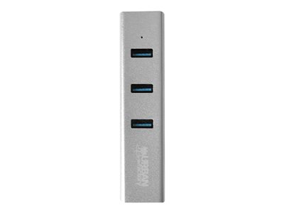 Urban Factory Compact USB-C Compact Station: Input USB-C, Output 3x USB 3.0, LAN and micro USB for power delivery
