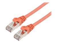 Prokord CAT 6a Kabel med afskærmning med folie og kobberfletning (SFTP 2m Netværkskabel Orange 