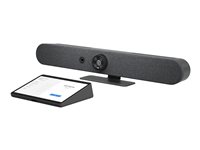 Logitech Small Room with Tap + Rally Bar Mini for Microsoft Teams Room on Android Videokonferencepakke 6-mikrofon-array