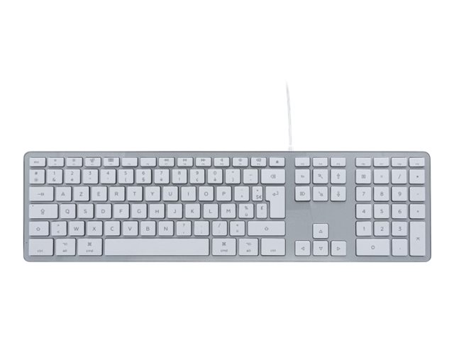 DACOMEX MK340 - clavier - AZERTY - Franais - argent