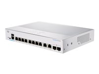 Cisco Business 350 Series CBS350-8FP-E-2G Switch 10-porte Gigabit  PoE+