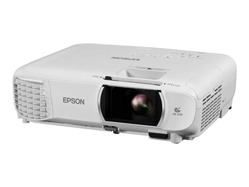 Epson EH-TW710 - 3LCD-projektor - bärbar - 802.11b/g/n wireless / Miracast Wi-Fi Display - vit