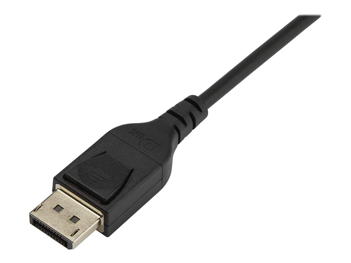 StarTech.com 6ft/2m VESA Certified DisplayPort 1.4 Cable, 8K 60Hz HBR3 HDR, Super UHD DisplayPort to DisplayPort Monitor Cord, Ultra HD 4K 120Hz DP 1.4 Slim Video Cable M/M DP Connectors - DP 1.4 Latching Cable - kabel DisplayPort - DisplayPort do DisplayPort - 2 m – foto 2