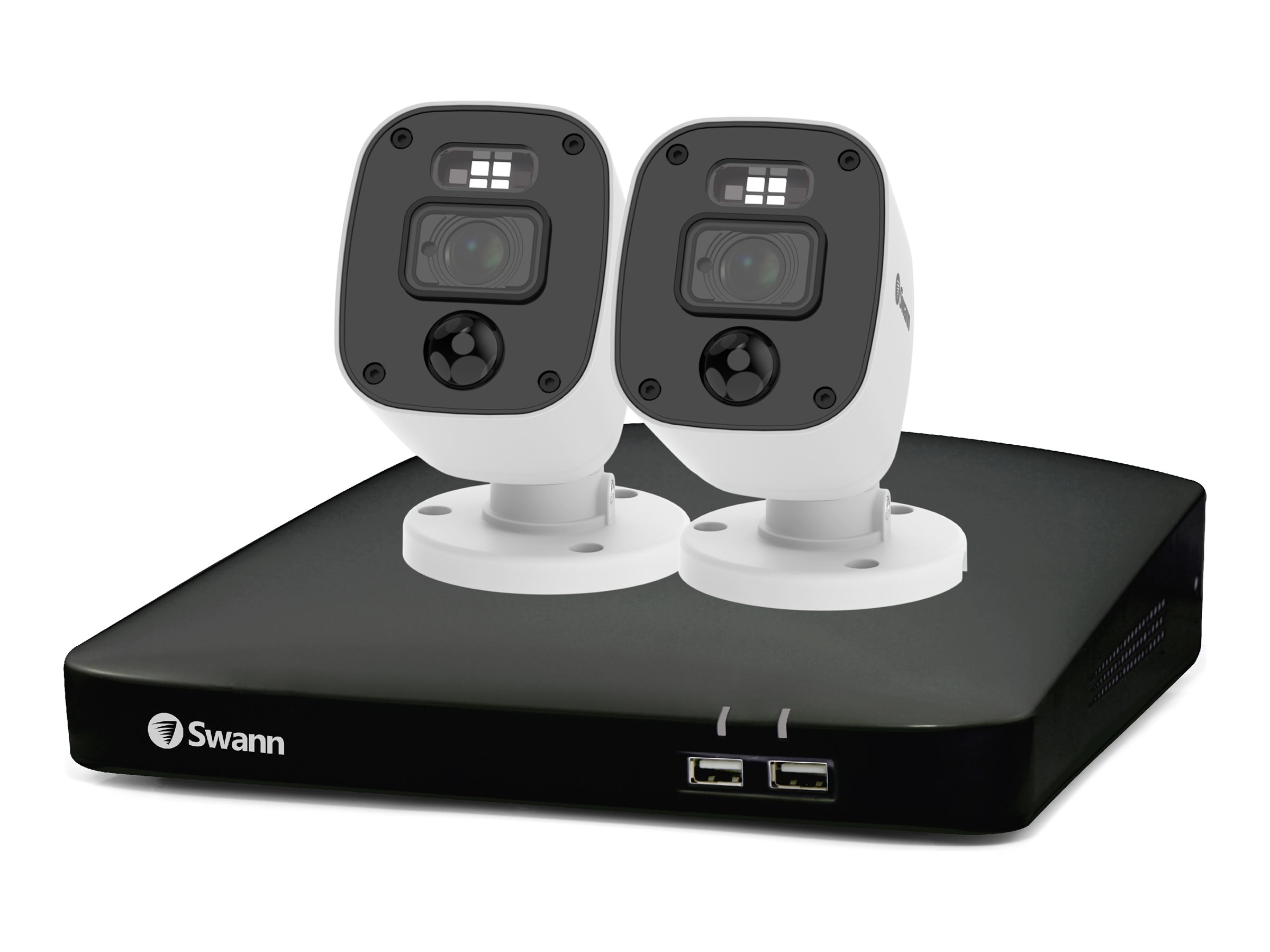An image of Swann SWDVK-446852MQB - DVR + camera(s) - wired (LAN)