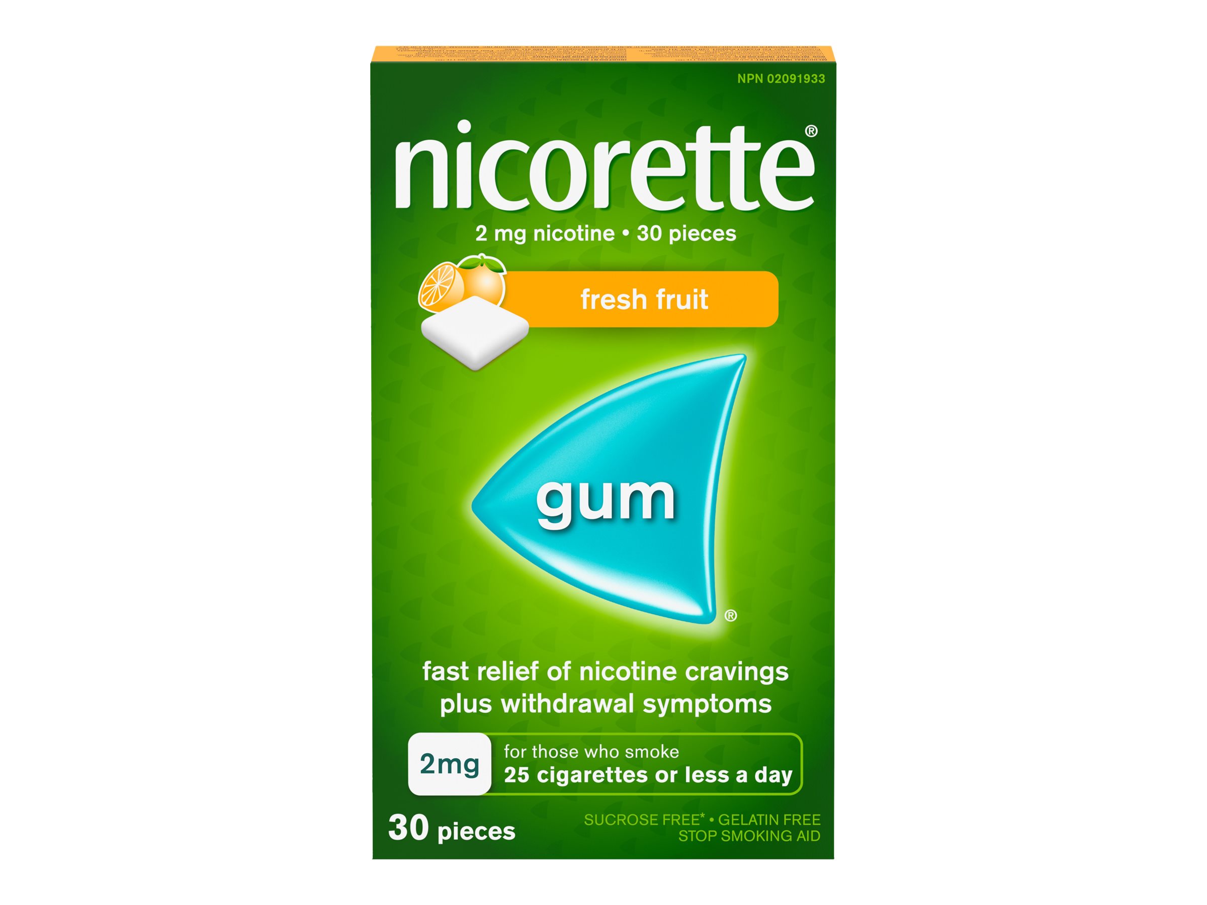 Nicorette Fresh Fruit Gum - 2mg - 30s