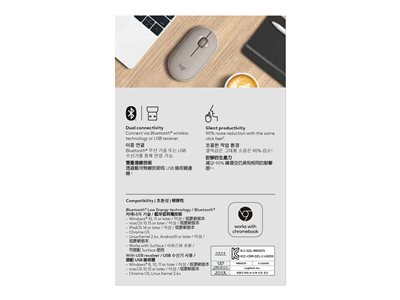 LOGI Pebble M350 Wl Mouse - SAND