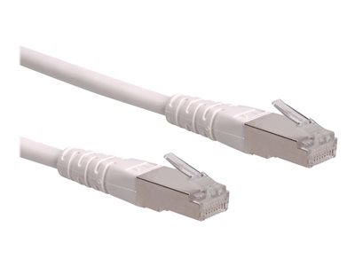 ROLINE Patchkabel Kat.6 PiMF weiss 1m