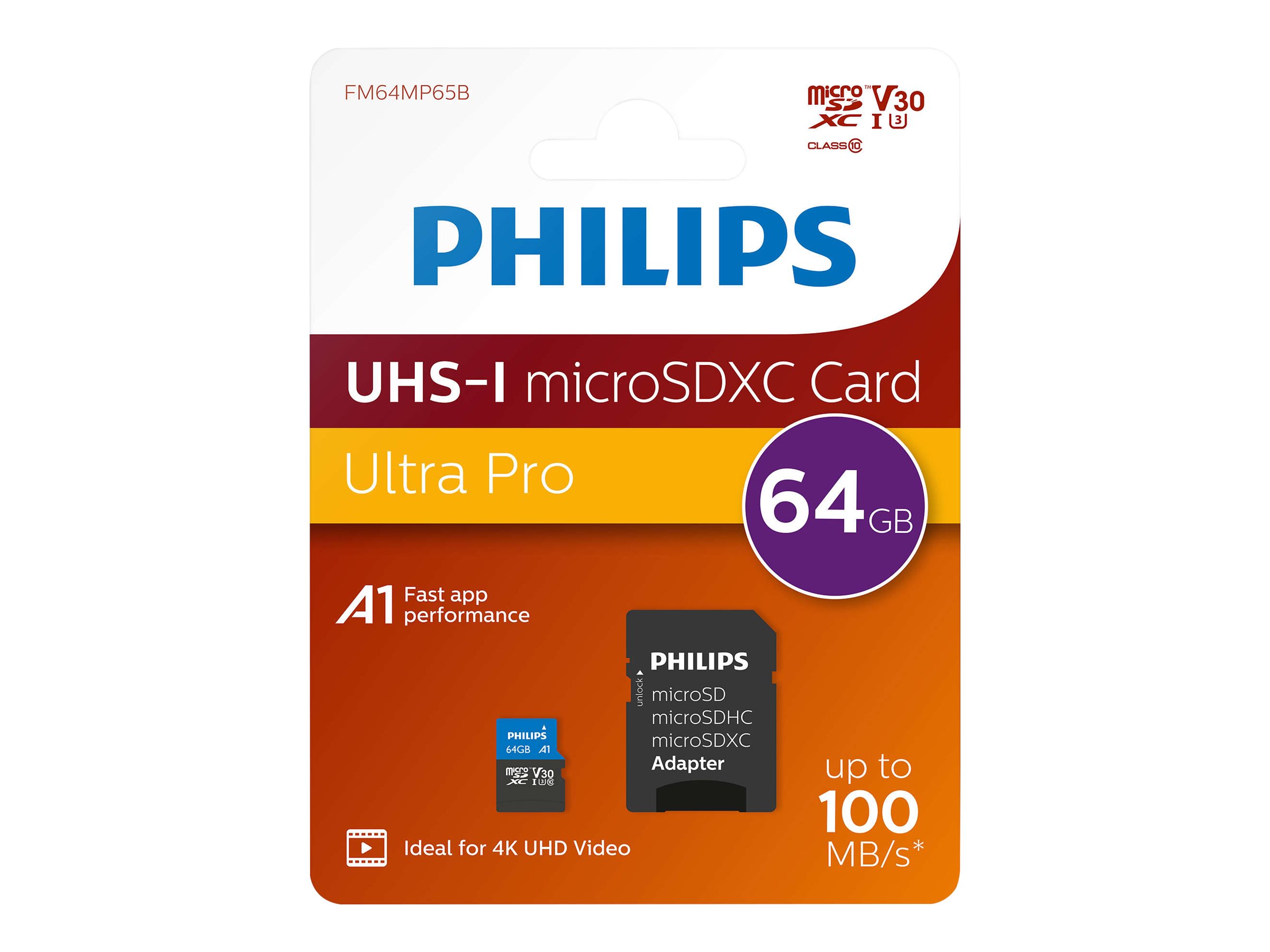Philips Ultra Pro FM64MP65B microSDXC 64GB 100MB/s