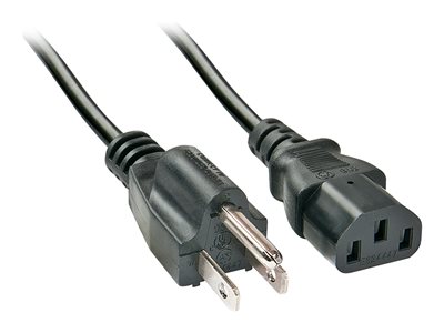 LINDY 2m IEC mains lead US
