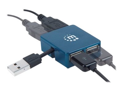 MANHATTAN Hi-Speed USB 2.0 Micro Hub - 160605