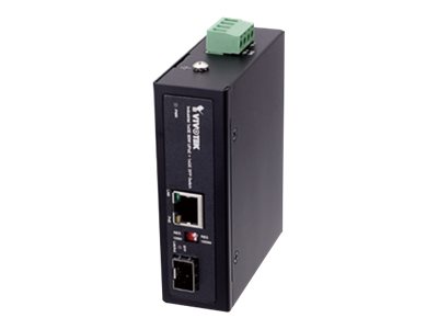 Vivotek AW-IHU-0200 Switch unmanaged 1 x 10/100/1000 (UPOE) + 1 x Gigabit SFP 