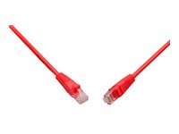 Patch kabel CAT6 UTP PVC 05m ?ervený snag-proof