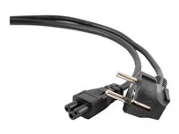 Cablexpert Strøm IEC 60320 C5 Strøm CEE 7/7 Sort 1m Strømkabel