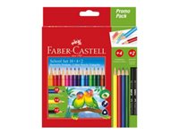 Faber-Castell Promo Pack Farveblyant- og blyantsæt Assorterede farver