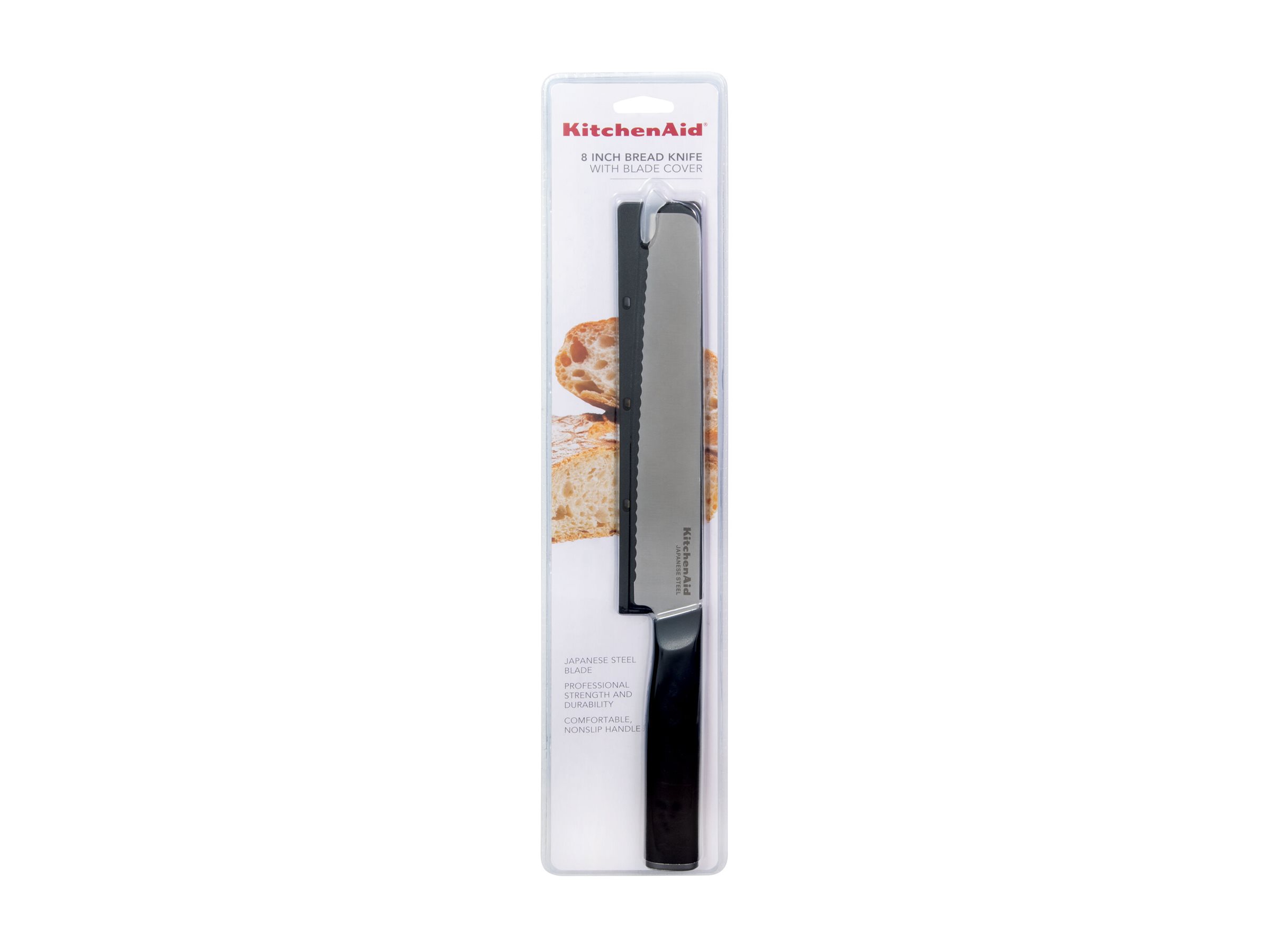 KitchenAid Bread Knife Japanese Steel 20.3 cm Black