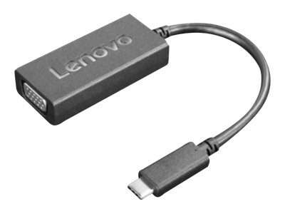 Lenovo - USB / VGA adapter - 24 pin USB-C (M) to HD-15 (VGA) (F) - 1920 x 1200 (WUXGA) support 