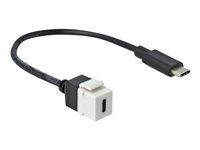 DeLOCK USB Type-C kabel 25cm Hvid