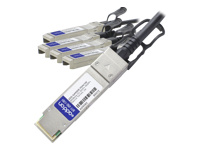 AddOn - Câble d'attache directe 40GBase - Conformité TAA - SFP+ pour QSFP+ 