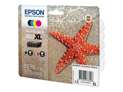 ✓ Epson Multipack 604XL 4 cartouches - (C13T10H64010) couleur pack en stock  - 123CONSOMMABLES