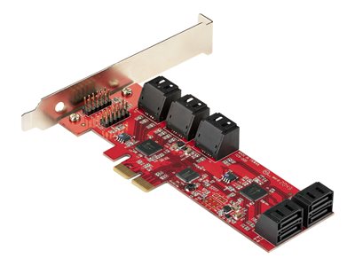 Regenjas aanvaardbaar bitter Product | StarTech.com SATA PCIe Kaart, 10 Port PCIe SATA  Uitbreidingskaart, 6Gbps, Low/Full Profile, Stacked SATA Connectors,  ASM1062 Non-Raid, PCI Express naar SATA Converter/Adapter (10P6G-PCIE-SATA-CARD)  - controller voor opslag - SATA 6Gb/s -