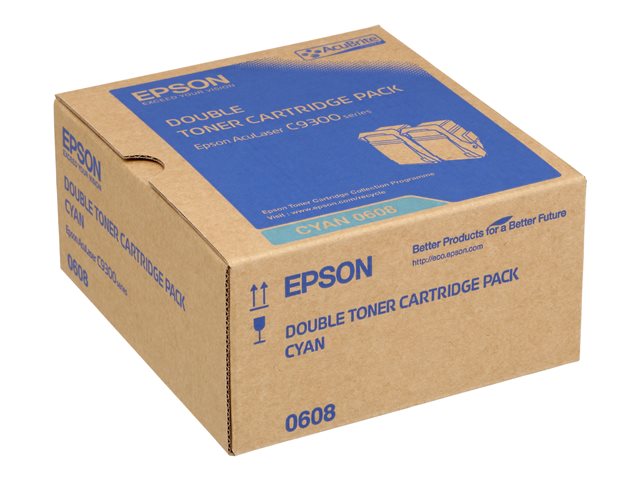 EPSON Toner Double Pack Cyan 7.5kx2 C13S050608